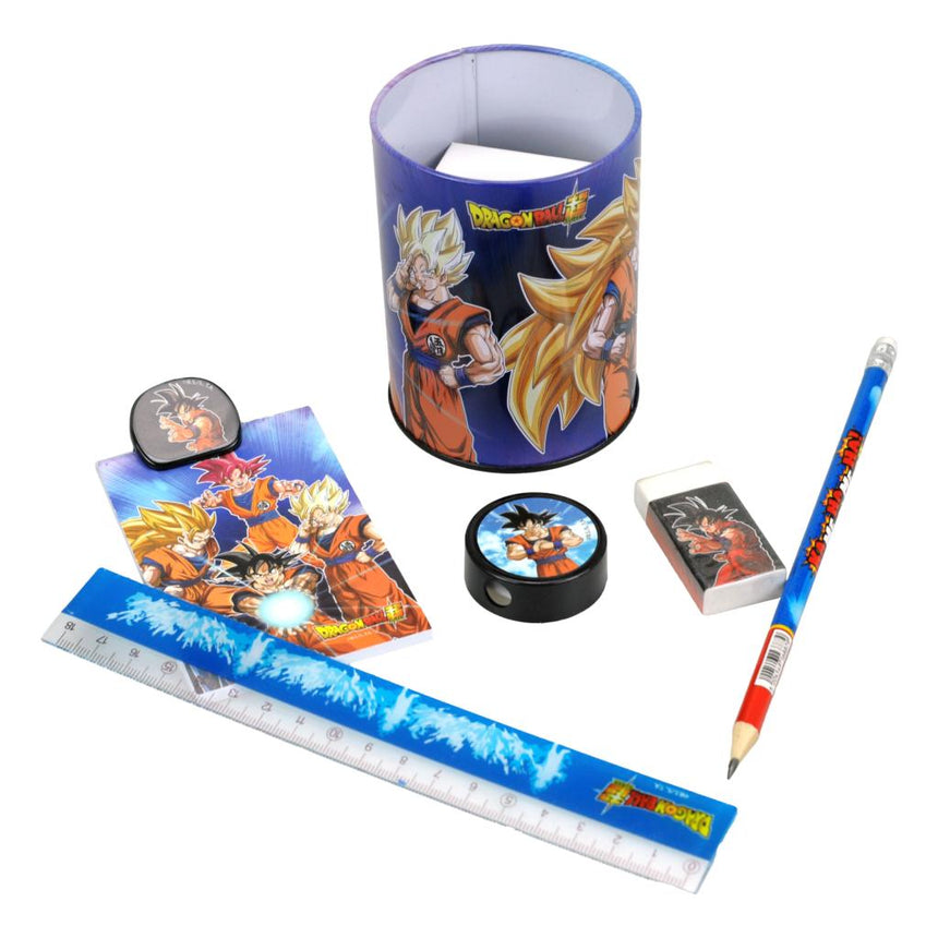 DRAGON BALL SUPER - Set de Papeterie + Pot à Crayon - 7pc.