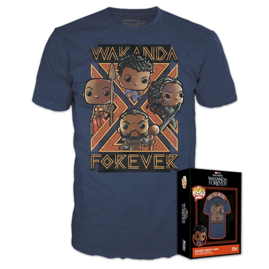 BLACK PANTHER WAKANDA FOREVER - Groupe - T-Shirt POP (S)