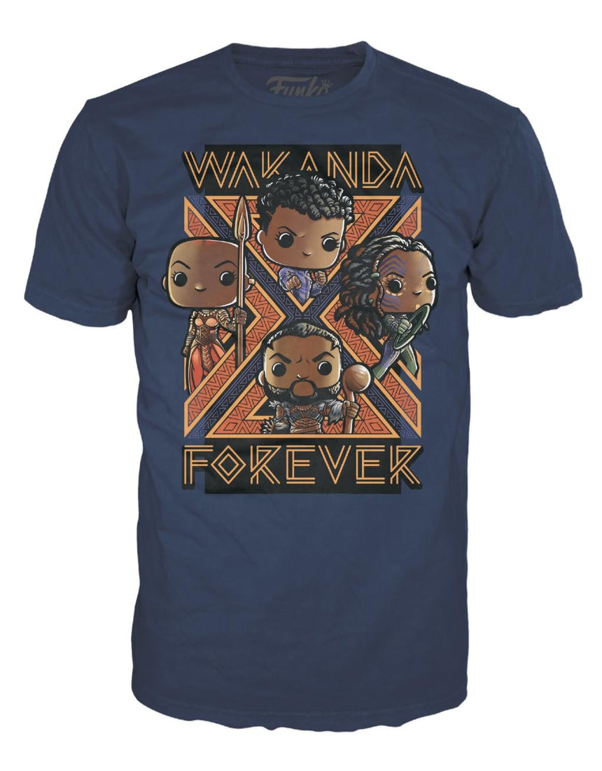 BLACK PANTHER WAKANDA FOREVER - Groupe - T-Shirt POP (L)