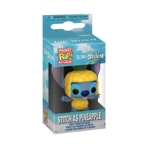 DISNEY - Lilo & Stitch - Pocket Pop Keychain - Stitch Ananas