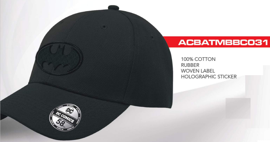 BATMAN - Logo Noir - Casquette de Baseball "Honey Comb"