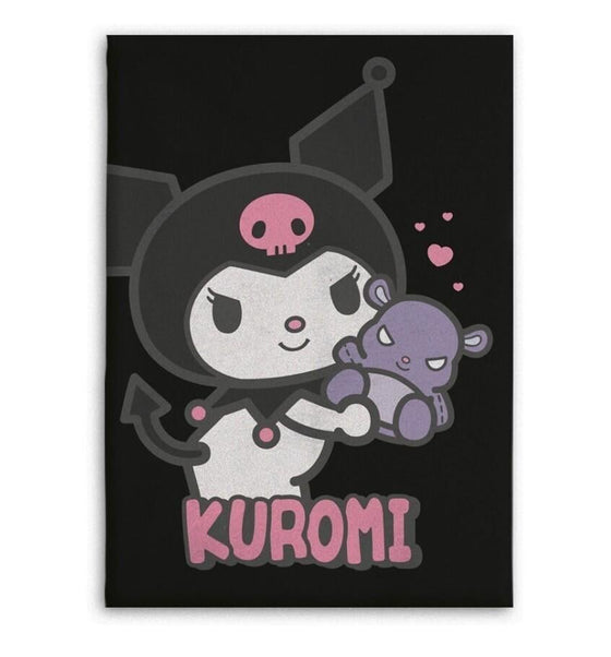 HELLO KITTY - Couverture Flanelle 110x150cm - Kuromi