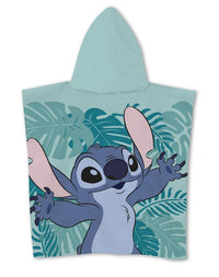 DISNEY - Stitch "Feuilles" - Poncho 55x110cm