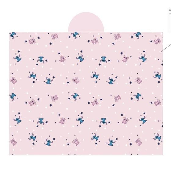 DISNEY - Stitch & Angel "Rose" - Couverture à capuche 120x150cm