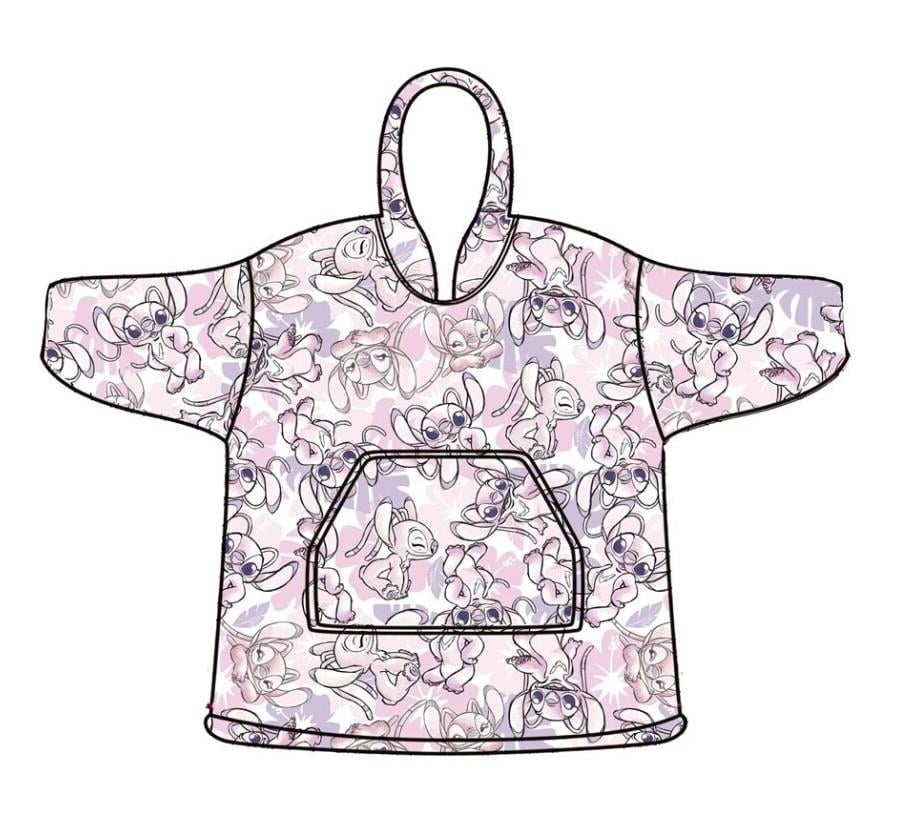 LILO & STITCH - Angel - Sweat Poncho - Taille Adulte
