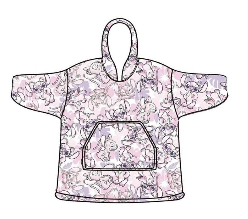 LILO & STITCH - Angel - Sweat Poncho - Taille Adulte