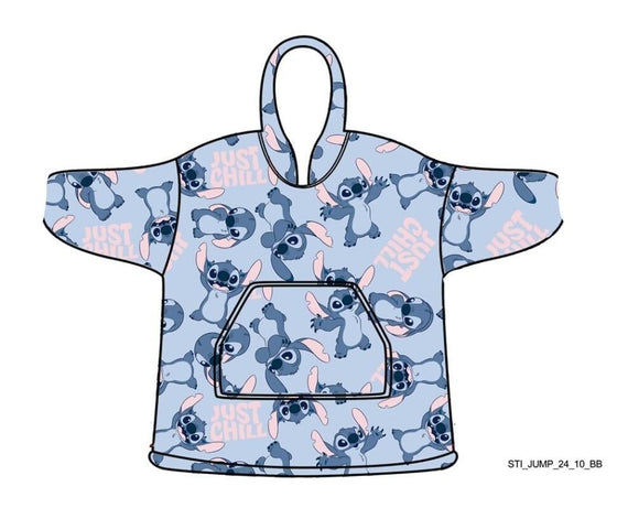 LILO & STITCH - Just Chilling- Sweat Poncho - Taille Enfant (7-14 ans)