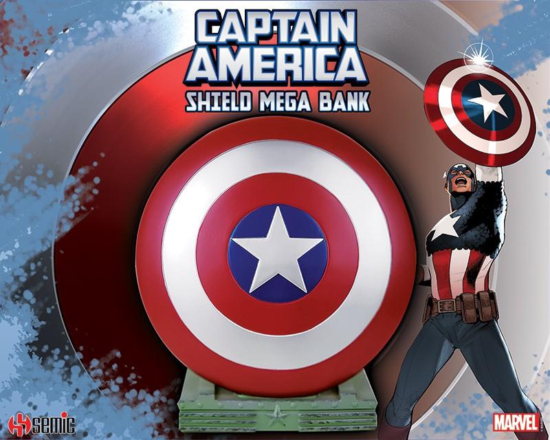 MARVEL - Captain America - Tirelire Bouclier - 25cm