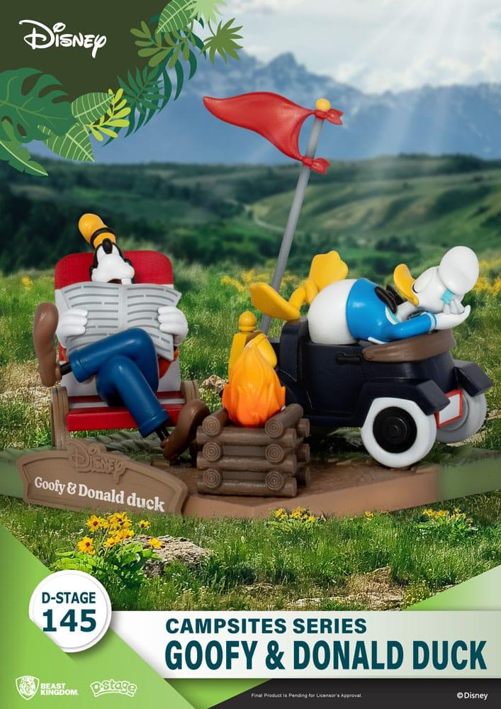 DISNEY - Dingo & Donald Duck - Diorama D-Stage Campsite Series 10cm