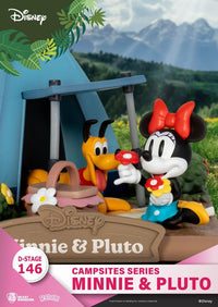 DISNEY - Minnie & Pluto - Diorama D-Stage Campsite Series 10cm
