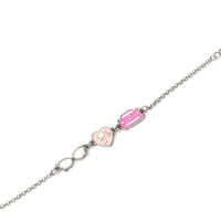 BARBIE - Bracelet en Chaine - Silhouette, Lunettes et Corvette