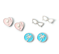 BARBIE - Set de 3 Paires de Boucles d'Oreilles