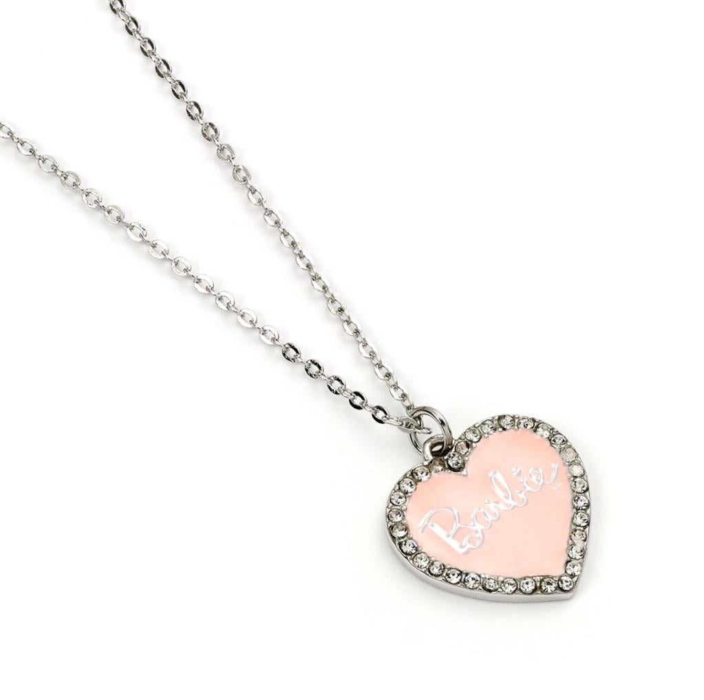 BARBIE - Collier Chaine - Coeur Rose