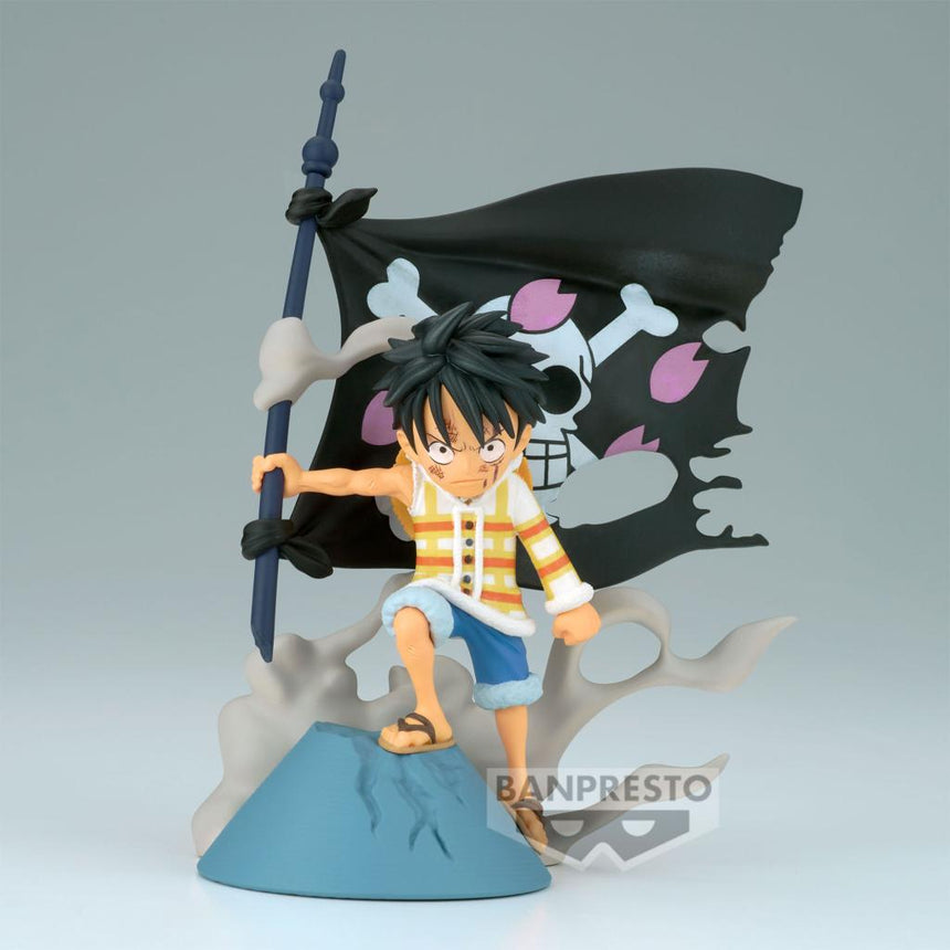 ONE PIECE - Monkey D. Luffy - Figurine WCF-Log Stories 8cm
