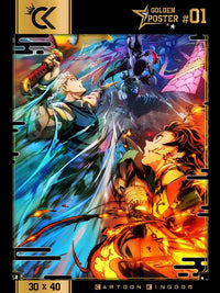 DEMON SLAYER - Saison 2 - Golden Poster 30x40cm