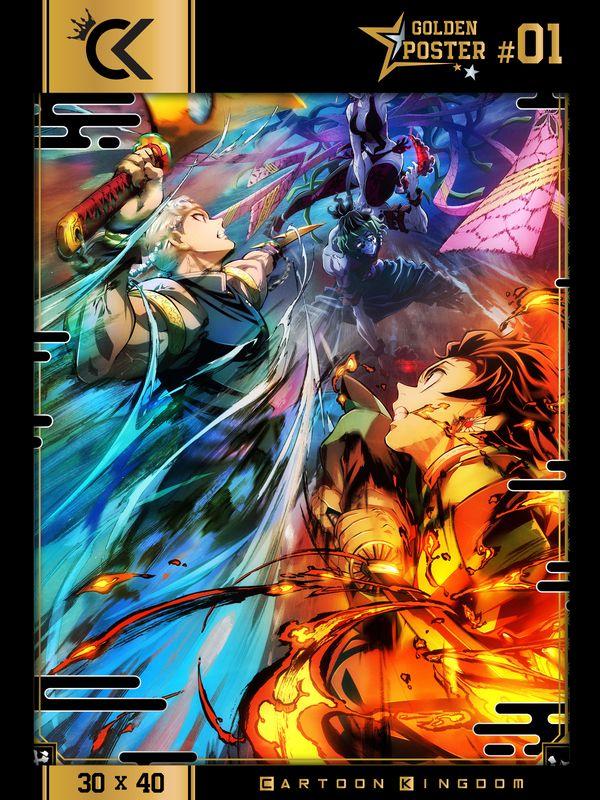 DEMON SLAYER - Saison 2 - Golden Poster 30x40cm