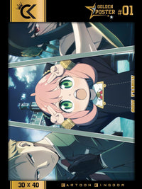 SPY X FAMILY - Loid, Yor & Anya - Golden Poster 30x40cm