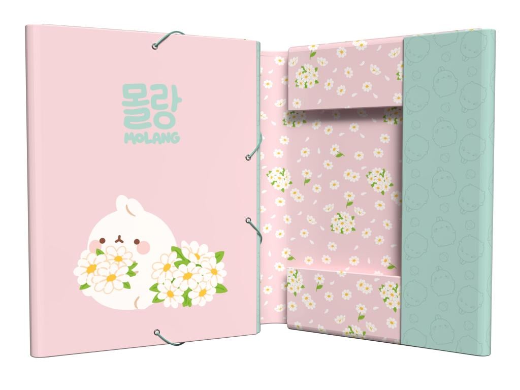 MOLANG - Blossom - Classeur à Rabats Premium avec Elastique