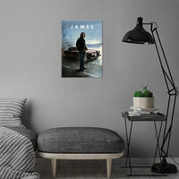 CAR LEGEND - Magnetic Metal Poster 45X32 - James