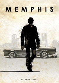 CAR LEGEND - Magnetic Metal Poster 45X32 - Memphis