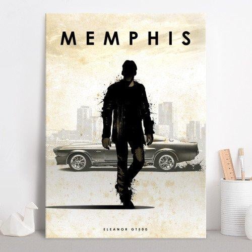 CAR LEGEND - Magnetic Metal Poster 45X32 - Memphis