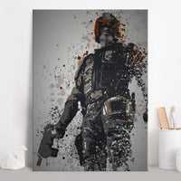 PC SPLATTER - Magnetic Metal Poster 45X32 - I am the law