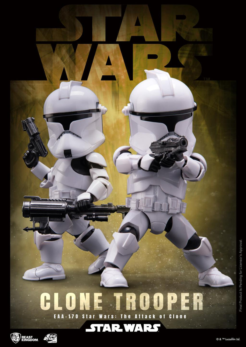STAR WARS - Soldat Clone - Figurine Egg Attack Action 16.5cm