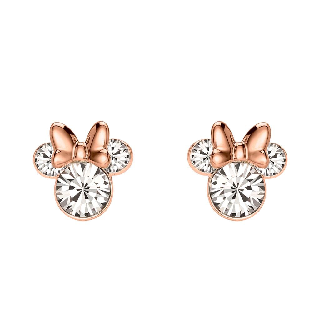 MINNIE - 1 Paire de Clous d'Oreilles - Laiton Argent Plaqué