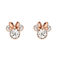 MINNIE - 1 Paire de Clous d'Oreilles - Laiton Argent Plaqué