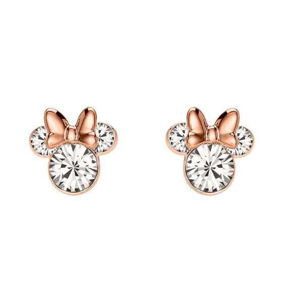 MINNIE - 1 Paire de Clous d'Oreilles - Laiton Argent Plaqué