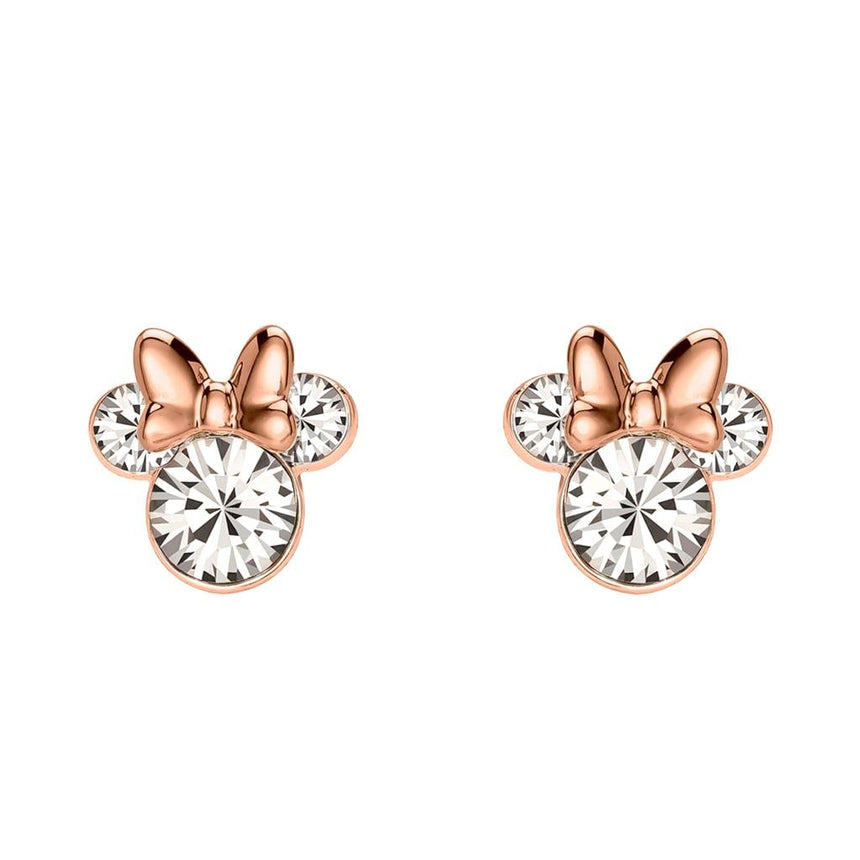 MINNIE - 1 Paire de Clous d'Oreilles - Laiton Argent Plaqué