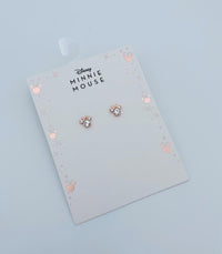 MINNIE - 1 Paire de Clous d'Oreilles - Laiton Argent Plaqué