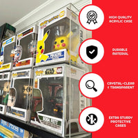 EVORETRO - 6 slots acrylic display case for Funko Pop