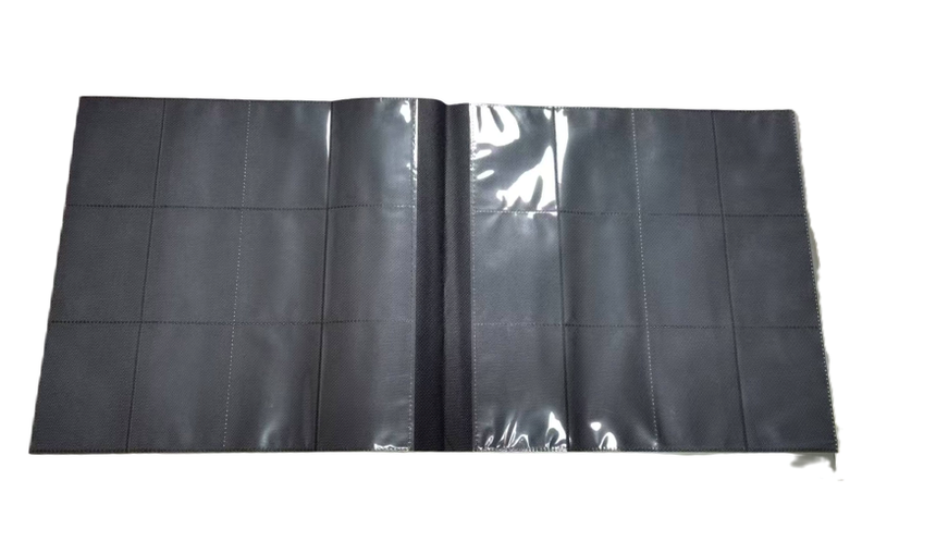 EVORETRO - Regular card binder with zipper 4x3 - Black
