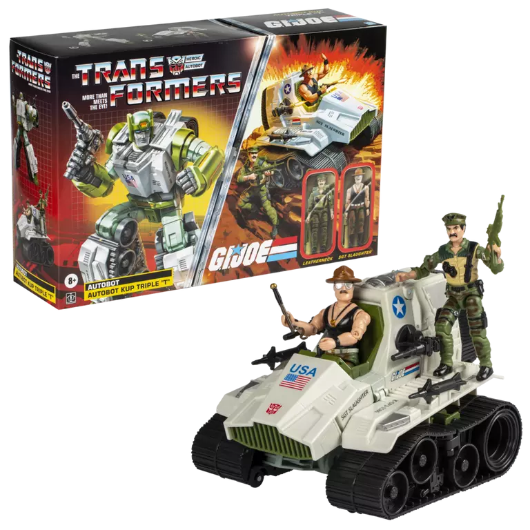 TRANSFORMERS X G.I. JOE - Kup Triple - Figurine Collaborative 23cm