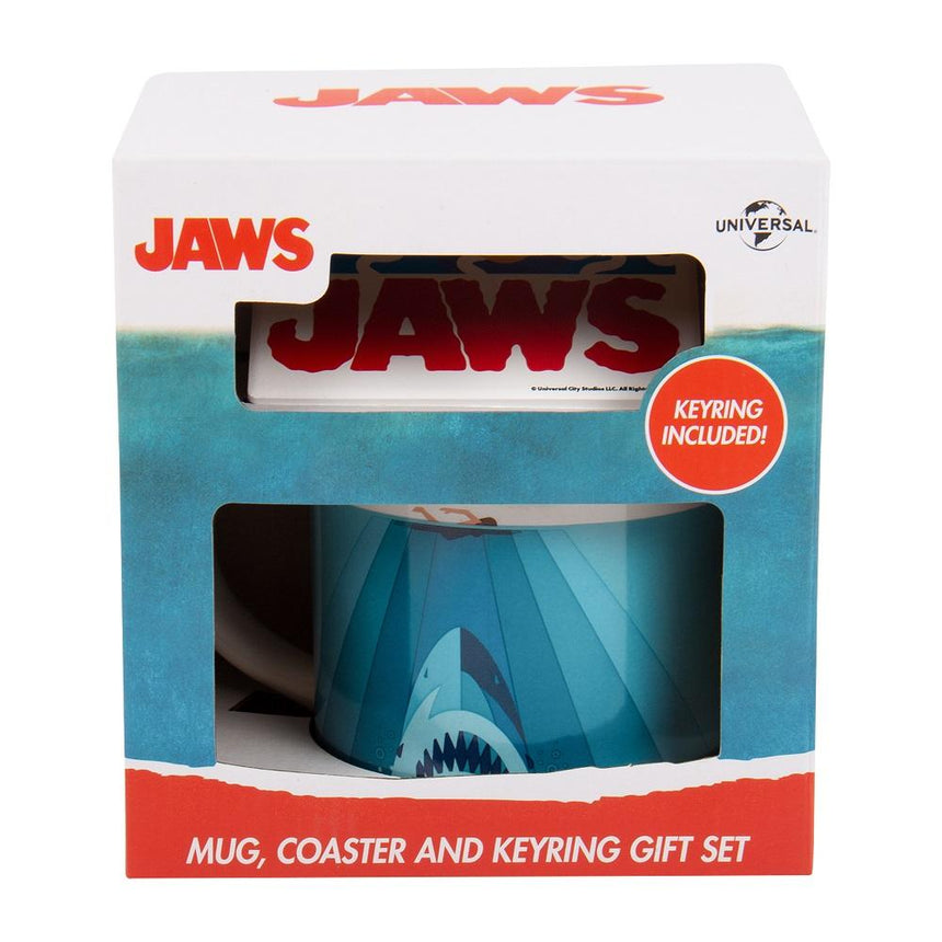 LES DENTS DE LA MER - Pack Cadeau - Mug 250ml+ Sous-Verre + Porte-Clés