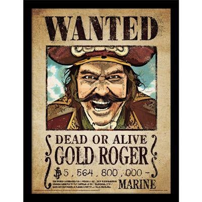 ONE PIECE NETFLIX - Gold Roger - Impression encadrée 30x40cm