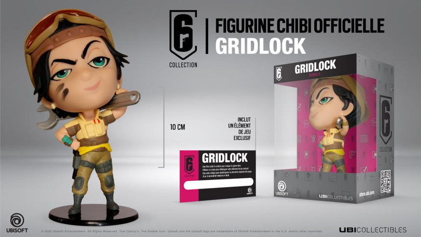 SIX COLLECTION Series 5 - Figurine Gridlock Chibi (Officielle Ubisoft)