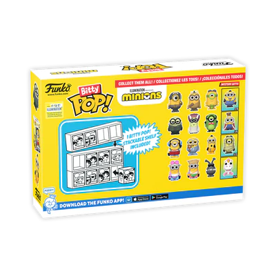 MINIONS - Bitty Pop 4 Pack 2.5cm - Jeune Gru