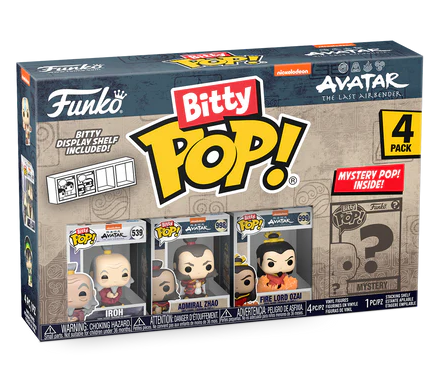 AVATAR LE DERNIER MAITRE DE L'AIR - Bitty Pop 4 Pack 2.5cm - Iroh