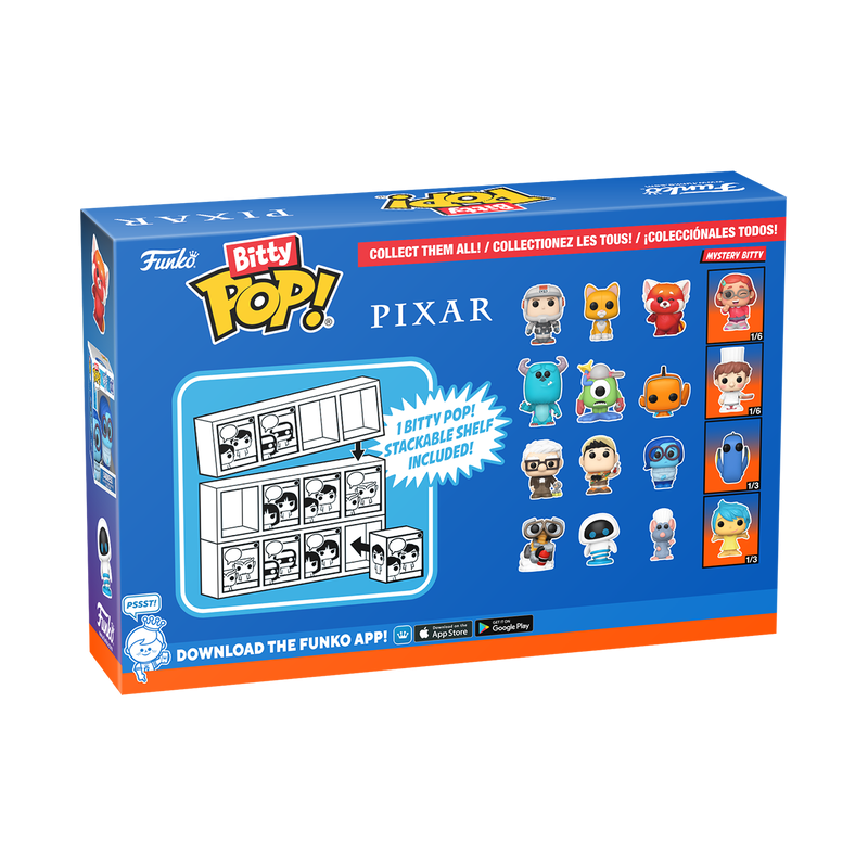 PIXAR - Bitty Pop 4 Pack 2.5cm - L'Eclair