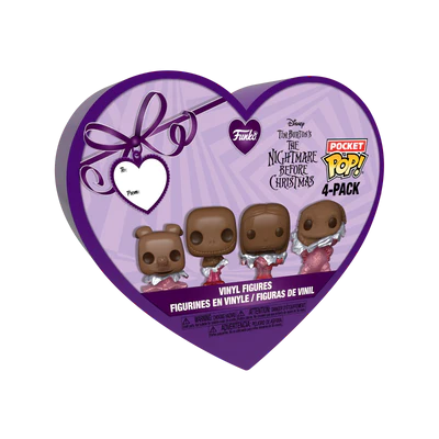 NBX - Pocket Pop Keychains 4 Pack- Saint-Valentin (Look Chocolat)
