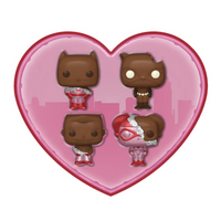DC - Pocket Pop Keychains 4 Pack- Saint-Valentin (Look Chocolat)