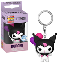 HELLO KITTY - Pocket Pop Keychains - Kuromi (avec Ballon)