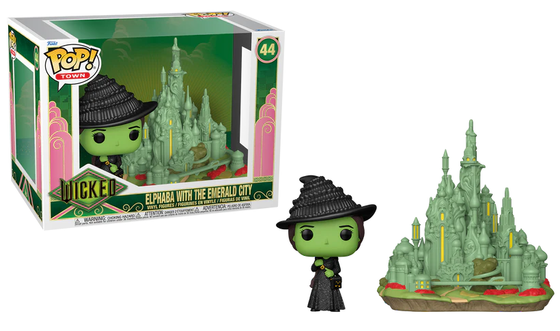 WICKED - POP TOWN N° 44 - Elphaba avec la Cité d'Emeraude