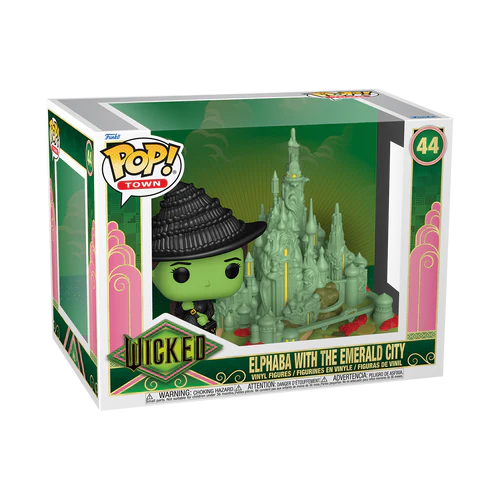 WICKED - POP TOWN N° 44 - Elphaba avec la Cité d'Emeraude