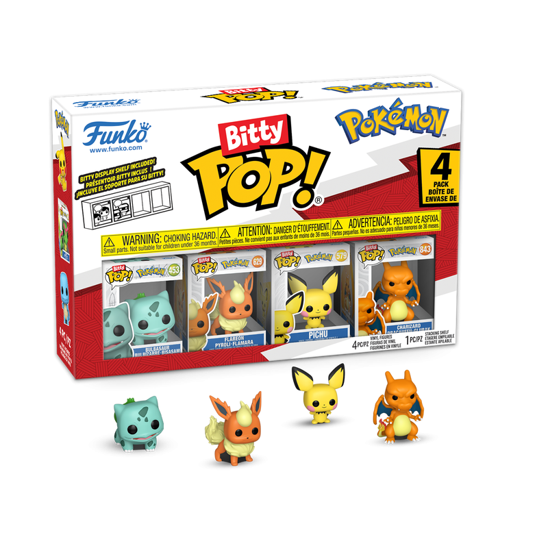 POKEMON - Bitty Pop 4 Pack 2.5cm - Bulbizarre
