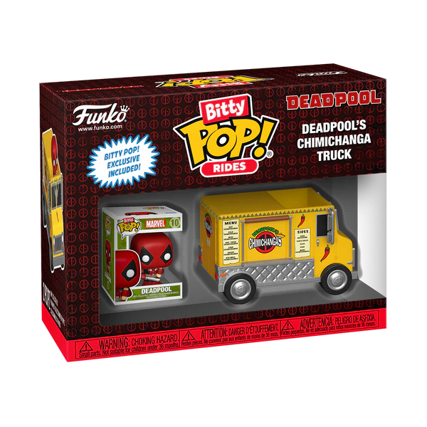 MARVEL - Bitty Pop Ride - Deadpool avec Camion Chimichanga