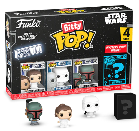 STAR WARS - Bitty Pop 4 Pack 2.5cm - Princesse Leia