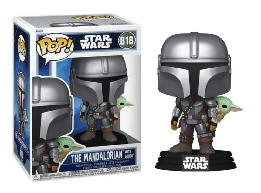 MANDALORIAN & GROGU - POP Star Wars N° 818 - Mandalorian Avec Grogu